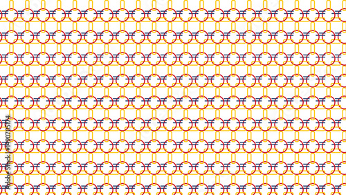 linking pattern made with pop art colours