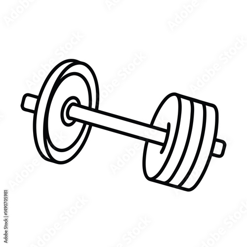dumbbell isolated on white background