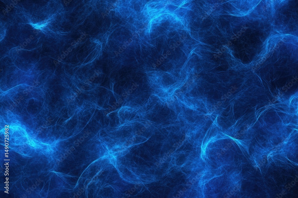 Fototapeta premium Abstract blue energy flow pattern
