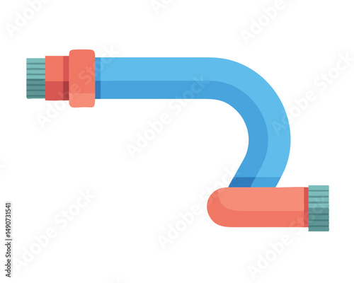 Isometric Gooseneck Flexible Hose Pipe with Connectors for Plumbing and Appliances 