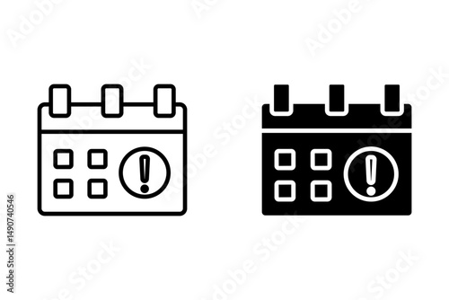 Countdown daily page calendar icon - 1 day left. Vector number day to go. Agenda app, business deadline, date. Reminder, schedule simple pictogram.