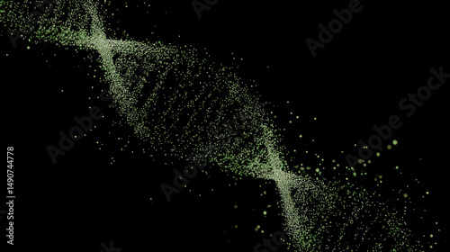 Wallpaper Mural Abstract DNA Particle Structure Torontodigital.ca