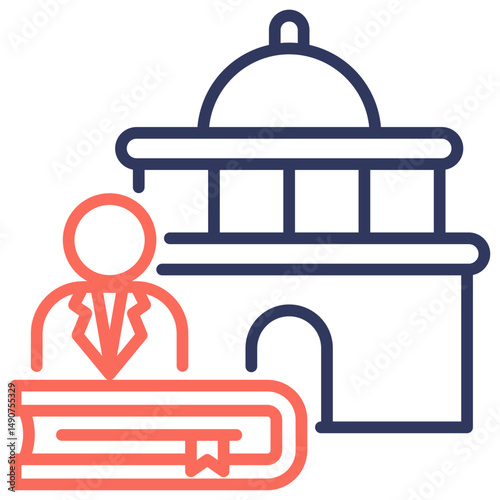 Lawyer Dual Tone Icon