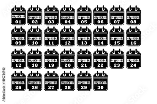 SEPTEMBER WHOLE MONTH CALENDER 1TO 30