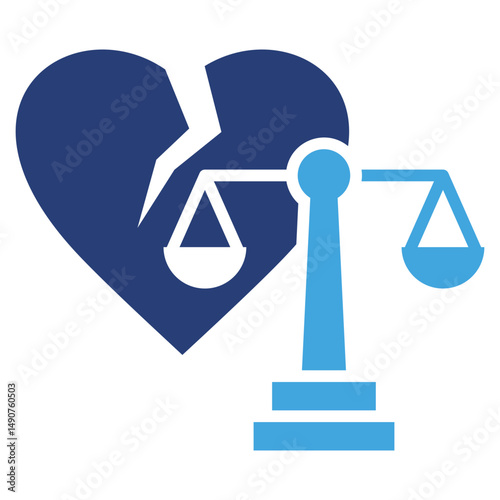 Divorce Two Color Icon