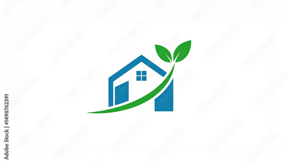 EcoFriendly Home Logo Design. EcoFriendly Home Logo Design.