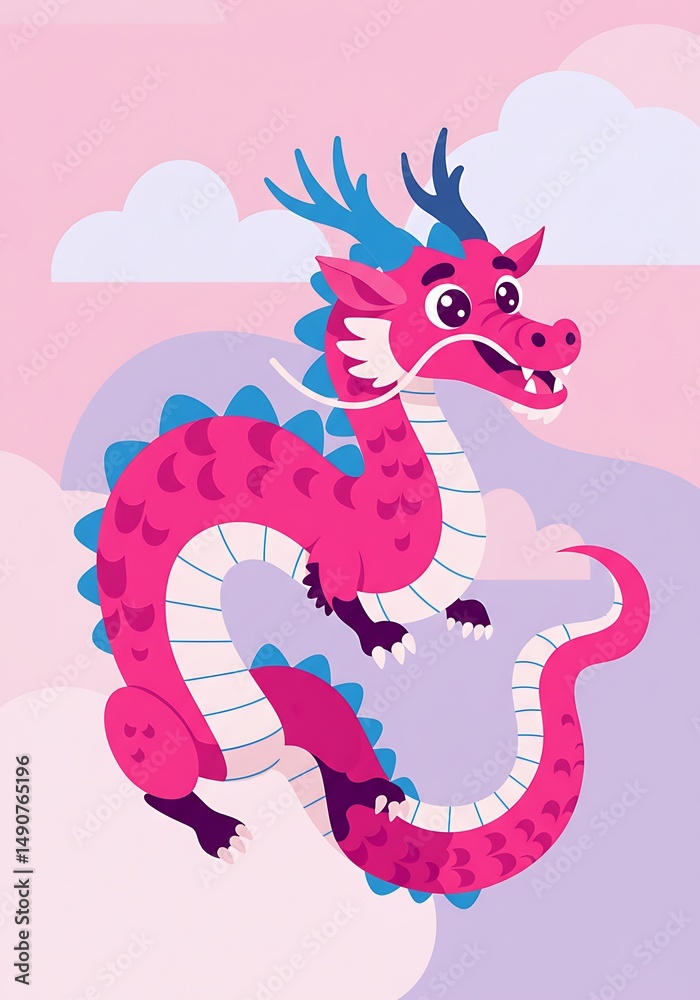 Obraz premium Pink Dragon's Delight