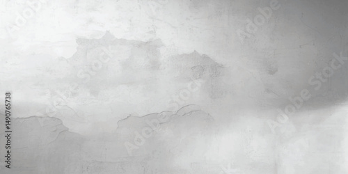 White old concrete wall grunge texture.  chaotic dashes and strokes over plaster 