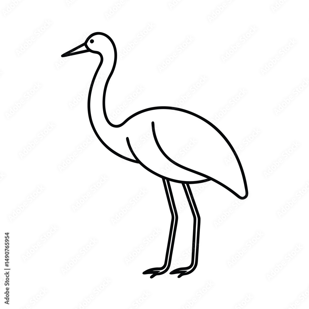 Fototapeta premium vector illustration of a crane