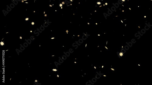 confetti falling party effect overlay