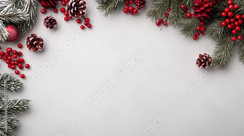 christmas decoration on wooden background