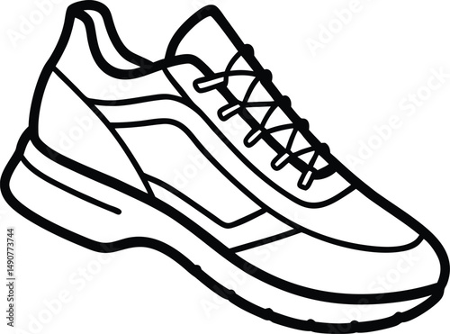 Sport shoes vector illustration