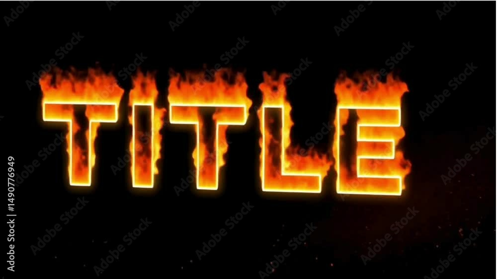 Create awesome fire text effect animation tutorial for your videos and presentations today
