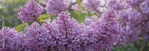 Delicate purple lilac blossoms, soft spring background, purple, flowers, soft