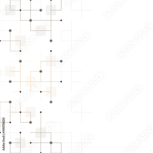 Minimalistic texture with linear squares pattern. Creative idea of modern design with abstract geometric background