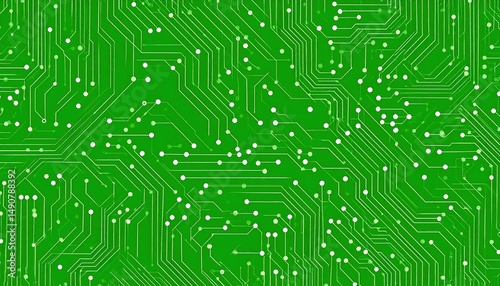 Green Circuit Board Pattern.