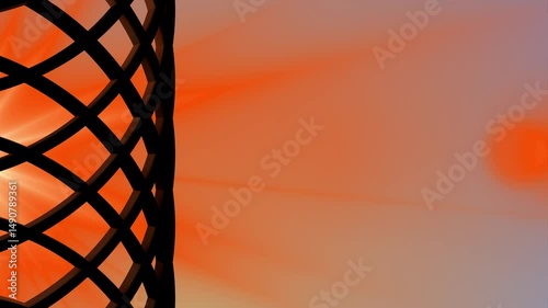 3d abstract beautiful background with colorful glowing particles, depth of field and bokeh effect. 