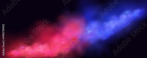  Atmospheric neon purple clouds.Magical fantasy smell of tobacco.Pink occult fog.Magic cigarette vapor.