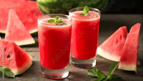 Wallpaper Mural Refreshing Watermelon Smoothie A Perfect Summer Drink Recipe Torontodigital.ca