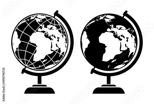 Globe vector web icon