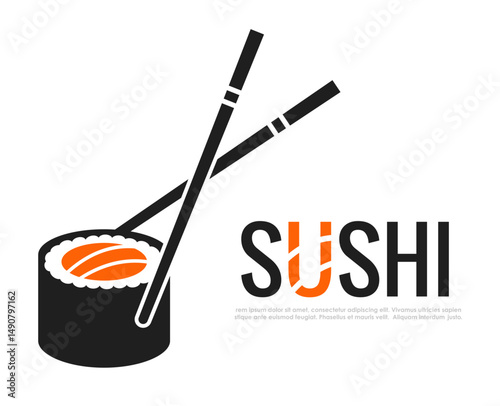Sushi food vector icon