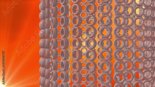 3d abstract beautiful background with colorful glowing particles, depth of field and bokeh effect. 