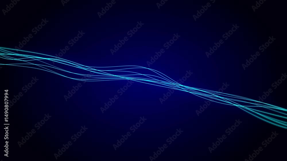 Magic multicolored sparkles of light with rays form flickering abstract simple structures like fiber optic or laser show with amazing bokeh for fantastic background. 