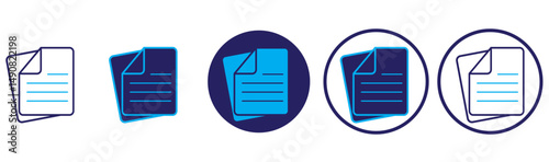 Document icon isolated on white background. Document icon in trendy design style. Document vector icon modern and simple flat symbol for web site, mobile app, UI. 