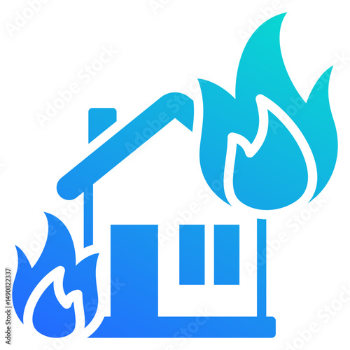 House On Fire Icon