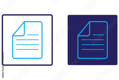 Document icon isolated on white background. Document icon in trendy design style. Document vector icon modern and simple flat symbol for web site, mobile app, UI. 