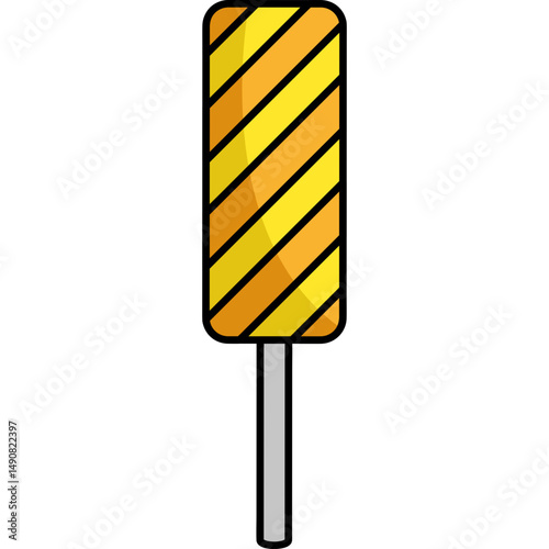 Flat Style Lollipop Vector Illustration with Bright Colors