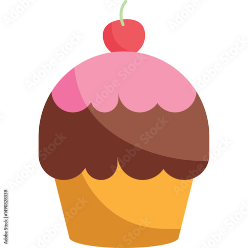 Cupcakes decorated with colorful frosting