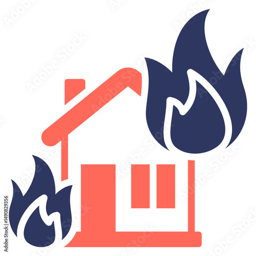 House On Fire Icon