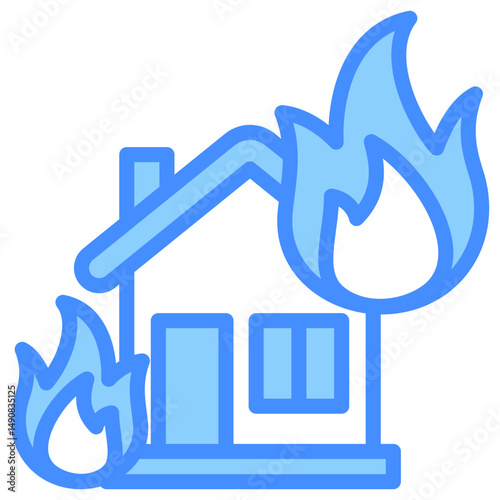 House On Fire Icon