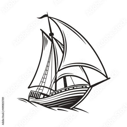 Ship vector art illustration. Ships, boats, cargo, logistics, transportation and shipping icons.  Ship silhouettes vector art illustration. ship logo icon vector.
