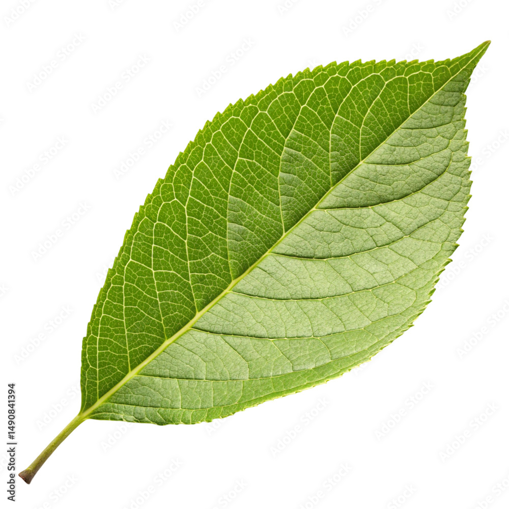 Obraz premium green leaf isolated on white