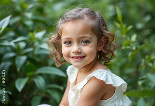 Wallpaper Mural Portrait of a young girl with ectodermal dysplasia in a natural setting Torontodigital.ca