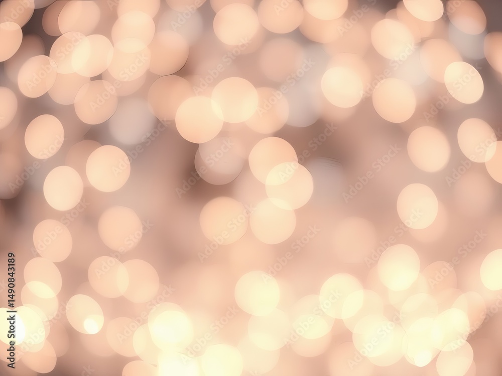 Fototapeta premium A soft, luminous pastel background features a delicate bokeh pattern and subtle shimmering textures, creating a serene and elegant backdrop.