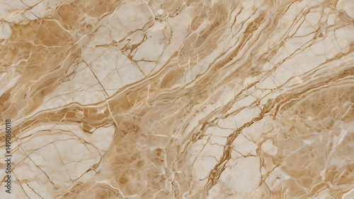 Polished glossy beige marble texture, soft natural veins in cream and ivory, reflective high-shine finish, ultra-realistic surface, luxury bathroom or kitchen background,
