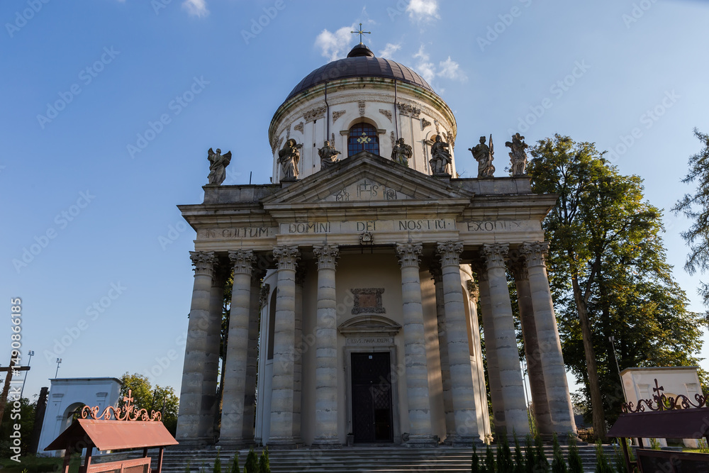 Obraz premium Baroque medieval church of St. Joseph in Pidhirtsi, Ukraine