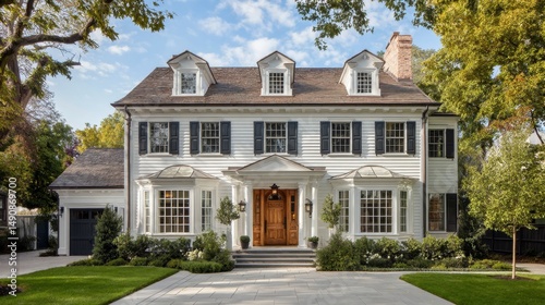 Exterior of a traditional style home