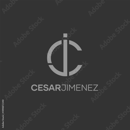 letter c j Logo
