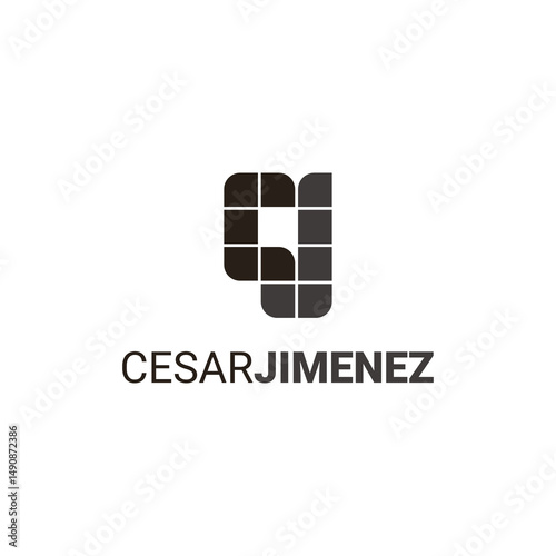 letter c j Logo