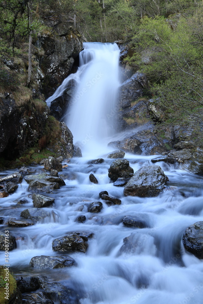 Fototapeta premium waterfall in the mountains