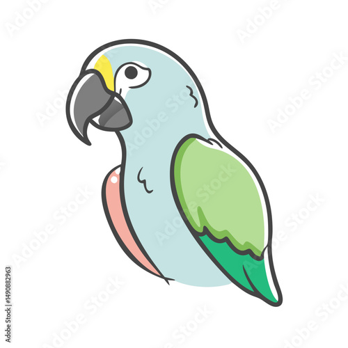 ara parrot icon, ara parrot vector illustration-simple illustration of ara parrot, perfect for ara parrot logos and icons