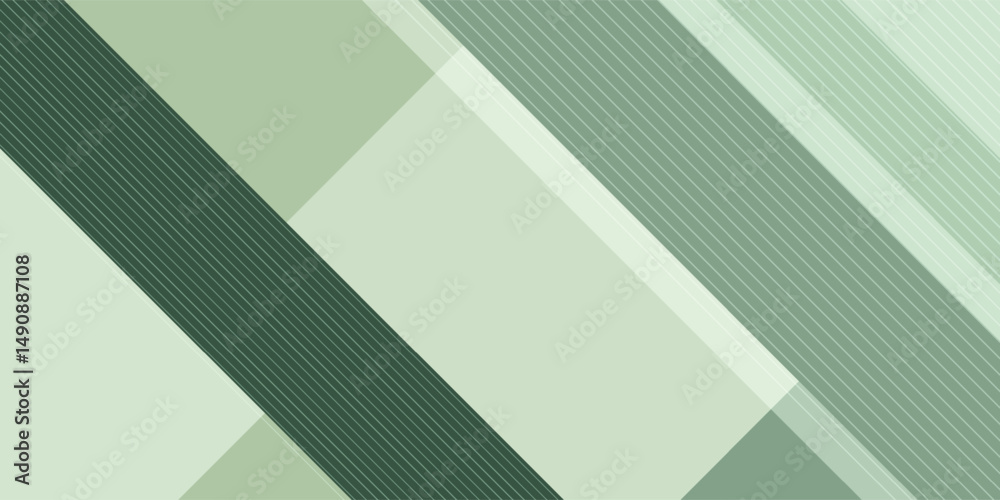 Obraz premium Bright papercut abstract background with gradient green square pattern combination soft color on background. Eps10 vector