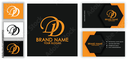 Minimalist DD Monogram Logo – Elegant Double D Letter Symbol Design