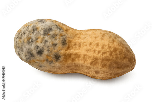 Moldy Peanut Isolated for Educational or Awareness Use