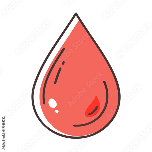 blood drop icon, blood drop vector illustration-simple illustration of blood drop, perfect for blood drop logos and icons