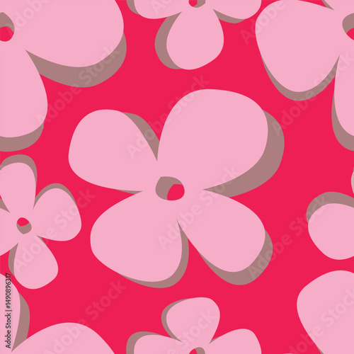 Floral pattern design, vector illustration background